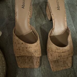Abound Women's Cork Mules in Tan